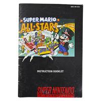 Manual Juego Super Mario All Stars Para Super Nintendo, usado segunda mano  Chile 