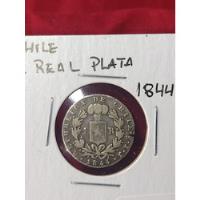 Antique, Escasa Moneda Chile 1 Real Plata, Rompiendo Cadenas segunda mano  Chile 
