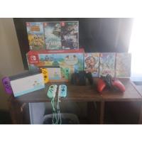 Nintendo Switch V2 Animal Crossings Ed. + 6 Juegos + 4 Joy, usado segunda mano  Chile 