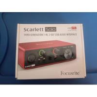 Interfaz De Audio Focusrite Scarlett Solo - 3ra Generación segunda mano  Chile 