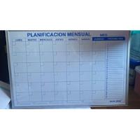 Pizarra Planificación Mensual 90x60 Cm, usado segunda mano  Chile 