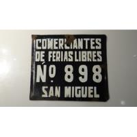 Letrero Cartel Antiguo Enlozado, Patente Feriana segunda mano  Chile 