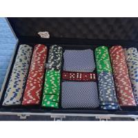 Maletin De Poker Profesional Set Con 300 Piezas segunda mano  Chile 