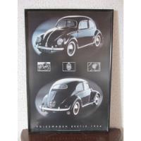 Antiguo Afiche Aleman Volkswagen Escarabajo De Coleccion segunda mano  Chile 