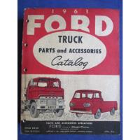 Antiguo Libro Camiones Ford Año 1961 De Coleccion  Escaso segunda mano  Chile 