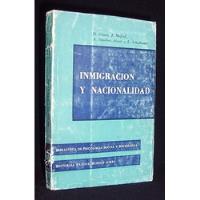 Usado, Inmigración Nacionalidad Psicología Social Sociología /ep Ss segunda mano  Chile 