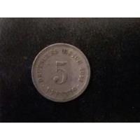 Moneda Imperio Aleman 5 Fpenning 1911 (x342. segunda mano  Chile 