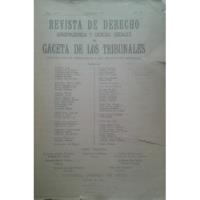 Revista Derecho Gaceta Tribunales / Jurídica / Agosto 1971 segunda mano  Chile 