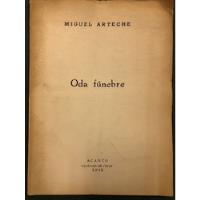 Miguel Arteche Oda Funebre 1948 Dedicado Juvencio Valle, usado segunda mano  Chile 
