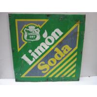 Letrero Antiguo, Bebida Limon Soda, usado segunda mano  Chile 