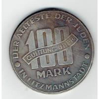 Moneda Ghetto De Varsovia, 100 Marcos, 1943.  (repro).  Jp segunda mano  Chile 
